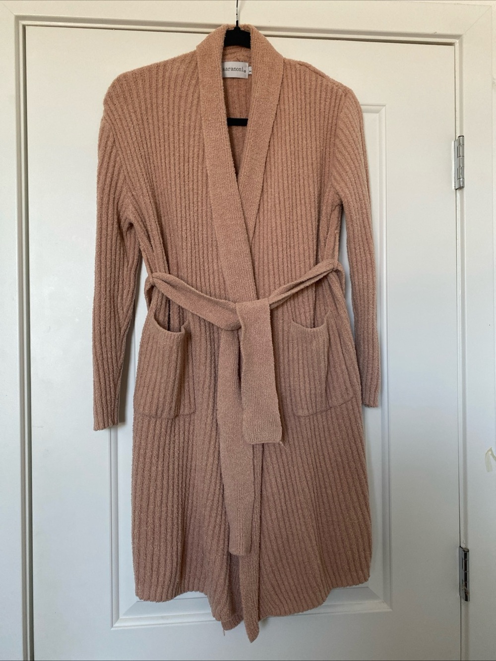 Saranoni Luxury Chenille Ribbed Robe Size Large - Picture 4 of 7